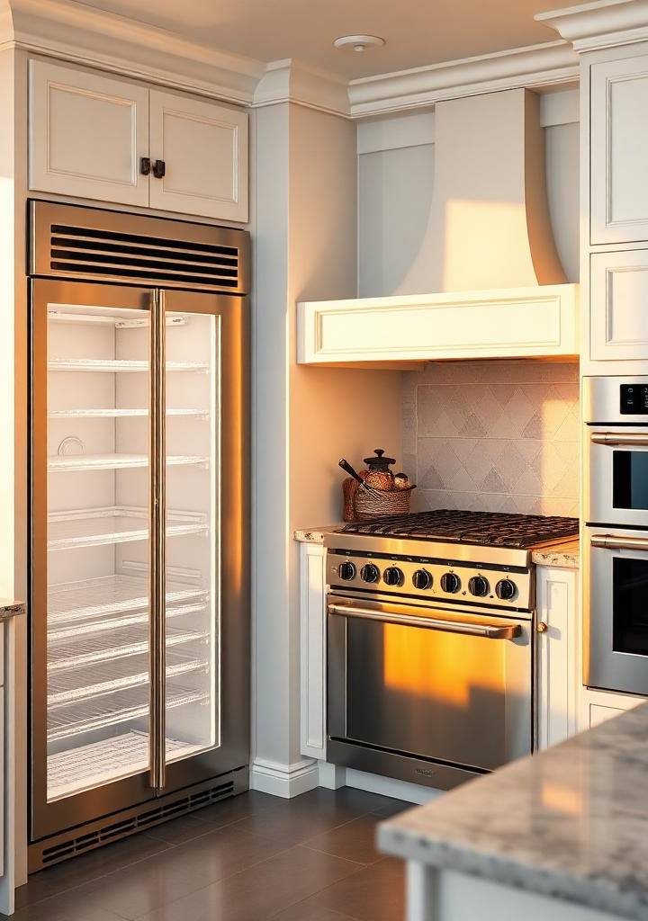 Luxury kitchen with a Sub-Zero built-in refrigerator next to a Viking range and Thermador wall oven in a Twin Cities home